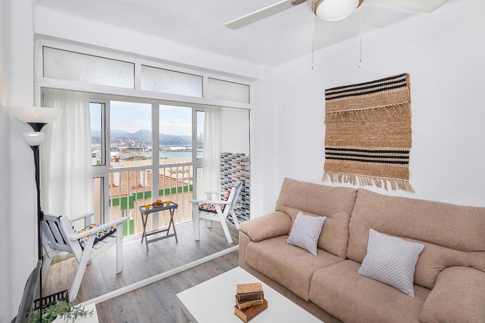 Impresionante Vista Al Mar - Elegante Apartamento Malaga Bagian luar foto