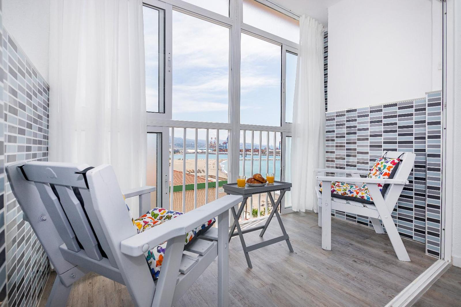 Impresionante Vista Al Mar - Elegante Apartamento Malaga Bagian luar foto